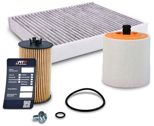 BESTPRICE ATP Inspektionspaket Filterset mit 1x Öfilter, 1x Innenraumfilter | Kompatibel mit: OPEL ASTRA K, ASTRA K Sports Tourer