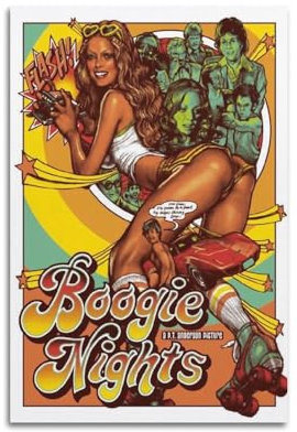VZRSQZK Boogie Nights-Film-Poster, dekoratives Gemälde, Leinwand-Wandposter und Kunstdruck, modernes Familienschlafzimmer-Dekor-Poster, 20 x 30 cm