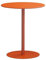 Freizeit Eisen Kunst Kreativ Sofatisch, Runder Moderner Beistelltisch Für Zu Hause, Beistelltisch Metall, Side Table Living Room (Color : Orange)