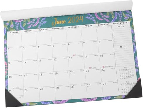 ifundom Wandkalender mit Klarem Druck Monatskalender für Wand Planungskalender für Bürobedarf Tages und Monatskalender Eleganter Kalender zum Aufhängen