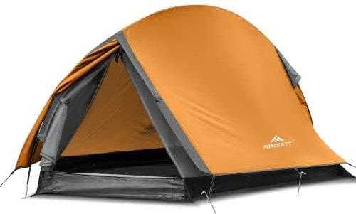 Forceatt Tenda Campeggio,1/2 Persona Tenda Da Campeggio,Tenda 1 Posto Ultraleggera,configurazione Rapida,Impermeabile, A Doppio Strato Tende Da Campeggio,per Campeggio, Viaggi in Moto,trekking