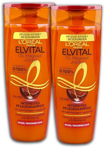 2 er Pack Shampoo Elvital Öl Magique Jojobaöl 3 x 300ml