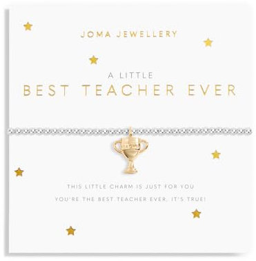 Joma Jewellery EIN KLEINES BESTES Lehrer-Armband aus Silber und Gold | 17,5 cm dehnbar