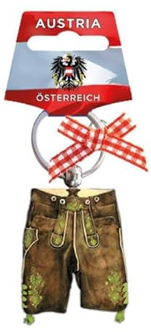 Austria Lederhose Schlüsselanhänger Keychain Souvenir Österreich