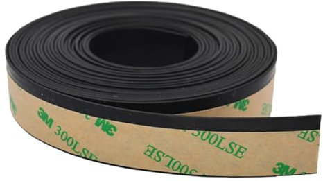 Xvilmaun Tiras de sellado para ventanas de coche, juntas de goma autoadhesivas para ventanas de coche, cubiertas de motor, aislamiento acústico