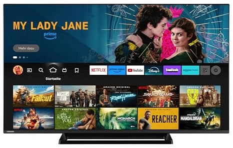 Toshiba 55 Zoll Fernseher Fire TV (4K UHD Smart TV, HDR Dolby Vision, Triple-Tuner, Alexa Built-In, Sound by Onkyo) 55UF3F63DAZ