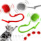 Interaktiver Spielball mit Schwanz für Katzen, 3 PCS Interaktiver Spielball für Katzen,Interaktiver Ball Katze,Katzenspielzeug Elektrisch Ball Interaktiv,360° Rolling Smart Ball FüR Katzen Und Hunde