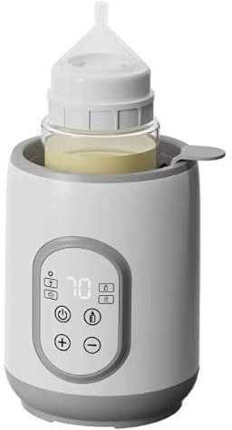 Liwankaqi Scaldabiberon Caldalatte Veloce 8 in 1,Scaldabiberon Portatile con Controllo della Temperatura con Timer,Sterilizzatore Biberon Isolamento Preciso 24 Ore su 24 Grazie a PTC