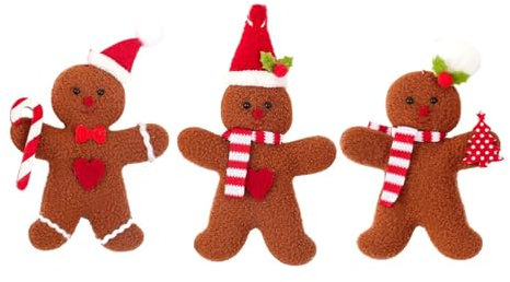 Weihnachtsbaum-Dekoration, hängende Christbaumkugel, Weihnachtsschmuck, Lebkuchenmann-Set für die Weihnachtsdekoration, MÄnner