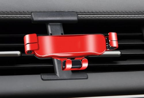 ASICPLB Handyhalterung Auto für Land Rover Range Rover Evoque 2012-2019, Kfz Handyhalterung 360° Drehba Autohandyhalterung Einhandbedienung Handy Autohalterung Handy Halterung, B Red