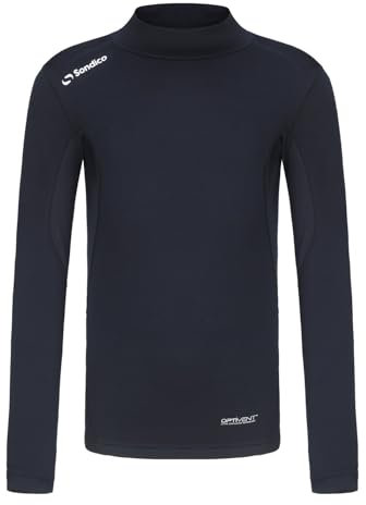 Sondico Kids Mock Neck Baselayer Top Navy 11-12 Years