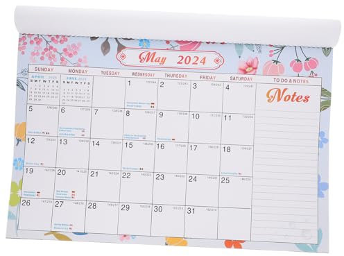 AUTSUPPL Wandkalender Monatskalender Familienkalender mit Terminkalender für Zuhause und Büro Feiertagskalender aus Robustem Material für Täglichen Gebrauch
