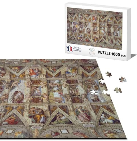 Klassisches Puzzle 1000 Teile Decke Sixtinische Kapelle Vatikan Michelange Rom