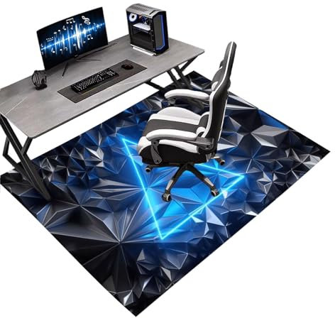 xinwanhong Office Chair Mat for Hardwood Floor Protector, Gaming Chair Mat Non-Slip Floor Mat for Rolling Chair Home,A7,60x90cm