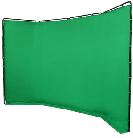 Pantalla verde con soporte de 400 x 240 cm, soporte ajustable para fotos, fondo verde portátil, pantalla verde para streaming gaming, sesión de fotos, producto de vídeo, zoom, fotografía