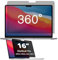 Phimoos 360° Full Coverage Privacy Screen Protector for Macbook Pro 16 inch (2021-2024, M1/M2/M3/M4), HD clarity, Anti-Scratch, Anti Blue light,Anti Glare,Ultra-thin 360° Anti Spy Screen Privacy Film