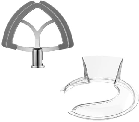 Frusta a paletta con bordo flessibile adatta for ciotola for robot da cucina Kitchenaid da 4,5-5 QT, adatta for accessori for robot da cucina Kitchenaid