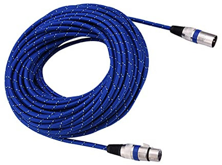 aqxreight Xlr Mâle à Fiche Femelle Balance 3pin Microphone Micro Câble 20 Mètres Microphone Micro (20m)