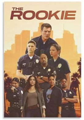 HUWERYW Poster der TV-Serie The Rookie, schöne Leinwand, Wandkunst, Dekoration, Zimmer, Schlafzimmer, Dekoration, 20 x 30 cm, ungerahmter Stil