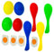 GALPADA 4 Juegos Juguete Cuchara Juguetes al Aire Libre Grande pequeños Juguetes para Suave Fiesta Juego de de cucharas Juguetes de Cuchara de Huevo páginas