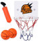 KAIYAYA Mini Basketballkorb Kinder mit 2pcs 8cm Mini Basketball und 1 Luftpumpe, 16 x 12cm Kleiner Basketballkorb Indoor mit Saugnapf Basketball Klein für Zimmer, Schlafzimmer, Büro
