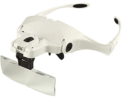 Grafting Eyelash Magnifier Light Head-Mounted Magnifying Glass with Lamp Head Light Beauty Eyelash Tattoo Magnifying Glasses