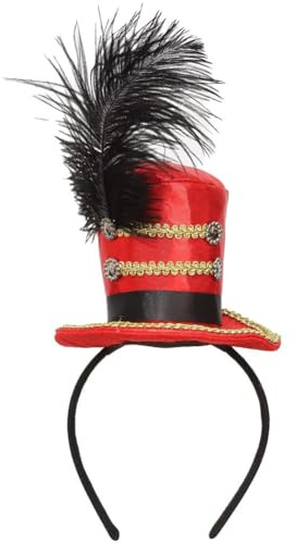 Ericetion Ringmaster-Hut Für Mädchen – Mini-Hut, Stirnband, Fascinator, Showman-Stirnband, Hut Für Zirkuskostüm, Zubehör Für Erwachsene Und Kinder