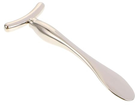 4 Stück Augencreme Massagestift Zinklegierung für Augenpartie | Glatte, Glänzende Oberfläche, Beruhigt die Augenhaut und Hilft bei Schwellungen