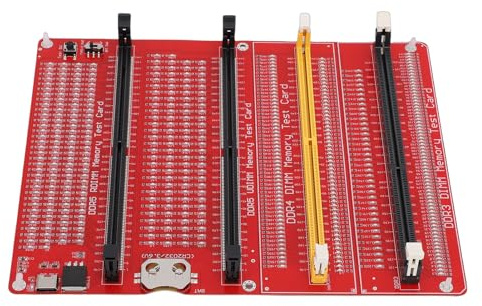 Ausla 4-in-1 RAM Memory Tester Card, PCB Diagnostic Analyzer for DDR3 DDR4 DDR5 RAM, Ideal for Desktop and Server Users