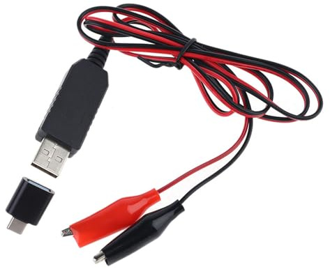 kmgfsd Typ C USB 5 V auf 3 V LR6 / LR3 / C/D Batterie Eliminatoren, Step Down Clip Kabel, Netzteil, Weihnachtsbaum Licht, Batteriewechsel