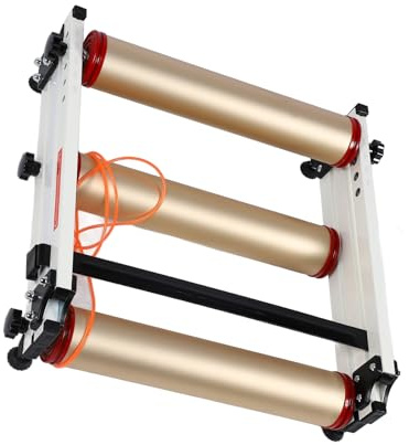 Yechiry Rouleaux de Vélo, Plate-Forme d'entraînement de Cyclisme en Salle en Alliage d'aluminium, Plate-Forme de Support de Roue Avant Réglable avec Conception Stable, Idéale pour Les Vélos