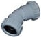 Compression 50mm Waste Pipe 45 Degree Bend