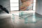 IMAGO FACTORY Burlesque Couchtisch aus gebogenem Glas, moderner Couchtisch, großer Couchtisch, Couchtisch, Glasmöbel, modernes Design