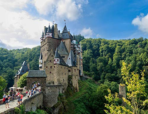 hansepuzzle 65335 - Burg Eltz Puzzle 1000 Teile - Natur-Puzzle mit hochwertiger Aufbewahrung: Kartonbox und wiederverschließbarem Beutel - Format 60 × 46 cm