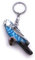H-Customs Sittich Wellen Blau Vogel Haustier Holz Edel Handmade Schlüsselanhänger Anhänger