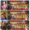 2 personalisierte Geburtstagsbanner Foto Zurück in die Zukunft Film Erwachsene Kinder Party Poster Dekoration