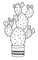 May and Berry Holzstempel - Kaktus, 35x55mm
