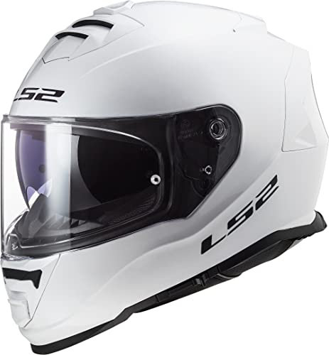 LS2 1080010023XL Motorradhelm Full Face FF800 Storm Solid, Unisex, Weiß, 3XL