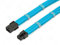 Shakmods 6 Pin PCIE GPU Graphics Card Sleeved Extension Cable 30cm + 2 Cable Combs (Light Blue)
