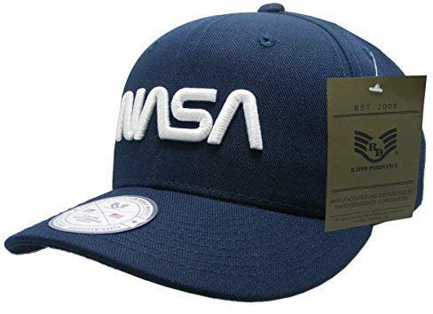 Rapid Dominance Unisex NASA Deluxe Cap Verschluss, Marineblau, Einheitsgröße