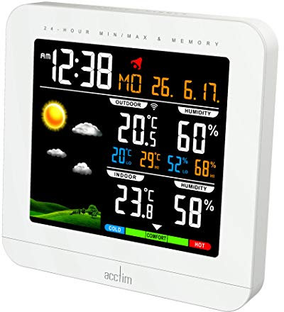 Acctim Wyndham 16192 Colour Weatherstation in White