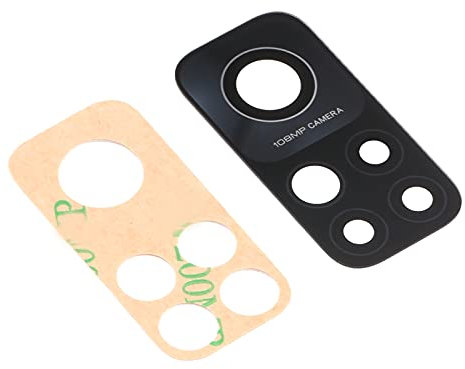 compatibile con Xiaomi Mi 10T 5G / Mi 10T Pro 5G / M2007J3SG MZB07ZDIN, MZB07Z7IN (VERSIONE 108 MPX) Ricambio vetro vetrino glass lente obbiettivo BACK fotocamera CAMERA + BIADESIVO ADESIVO