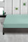 ABAKUHAUS Mikrofaser Spannbetttuch, 100% Mikrofaser, superweiches, einfarbiges, elastisches Bettlaken Umweltfreundliche Matratze mit tiefer Tasche Akzent Schlafzimmer Dekorativ, 100 x 200 cm, Aqua
