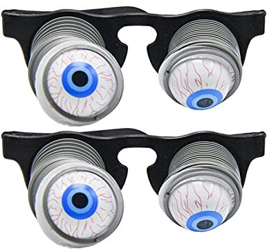 Richolyn 2 Augapfel Brille Spielzeug Lustige Brille Augen Brille Lustig Scherz Brillen Horror Disguise Glasses Streich Spielzeug Witz Brille Für Halloween, Cosplay