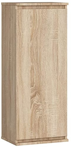 AKORD | Wandschrank | Für einen kleinen Raum | Für Bücher | Für kleine Gegenstände | Der perfekte Teil eines Sets | Robust | Zeitlos | Sonoma-Eiche