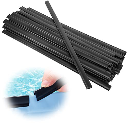 Biggun Coping Strips for Overlap Above Ground Pool Liners- Easy to Install Swimming Pools Liner Lock Clip Replacement for 18ft/21ft Round or 12 * 24ft Oval Pool(Qty 33)