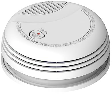 Detectores de Humo, Detector de Incendios con Sensor fotoeléctrico, Detector de Humo, Certificado EN 14604, Fire Alarm, Smoke Detector for Home Security (3 Piezas)