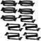 Ronyme 10 Fibbie per Cinghie con Gancio a G, Clip per Borsa Zaino 26 mm, Clip di Collegamento per Cinghie Hardware Nere Fai-da-Te, Clip per Cintura per