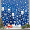 Hianjoo Vetrofanie Natalizie per Finestre, 9 Fogli Adesivi Natalizi con Fiocco di Neve, Babbo Natale, Renna per Decorazioni Natalizie da Interno Vetrina