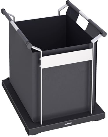 BLANCO Universal Bag XL 40 | Kunststoff, Aluminium schwarzgrau | Die Freude über einen aufgeräumten Spülenschrank in Ihrer Küche | XL-Tasche zur Aufbewahrung
